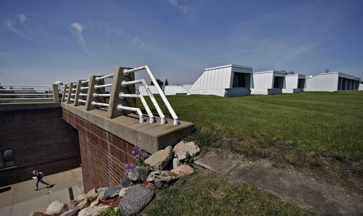 Central Elementary in Norwood Young America was built in the early 1980s, when energy-conserving, earth-sheltered buildings were popular. "That was the new thing," recalled librarian Mary Wilson. "Everybody just loved it. It was a beautiful building."