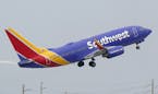 A Southwest Airlines Boeing 737-7H4 takes off, Tuesday, Oct. 20, 2020, from Fort Lauderdale-Hollywood International Airport in Fort Lauderdale, Fla. A