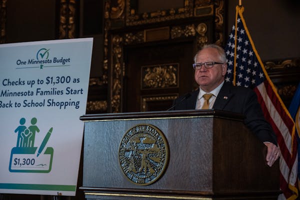 The federal government opted not to treat the rebate checks, announced by Gov. Tim Walz, like other pandemic-era relief.