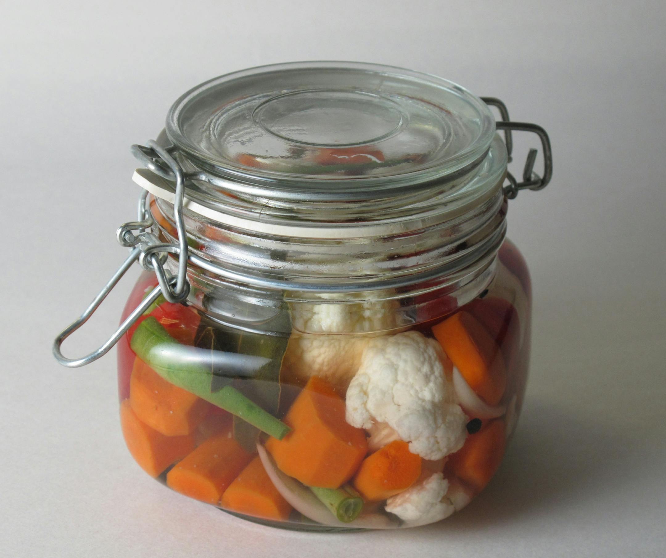 If you're not sure about canning vegetables, try pickling them.