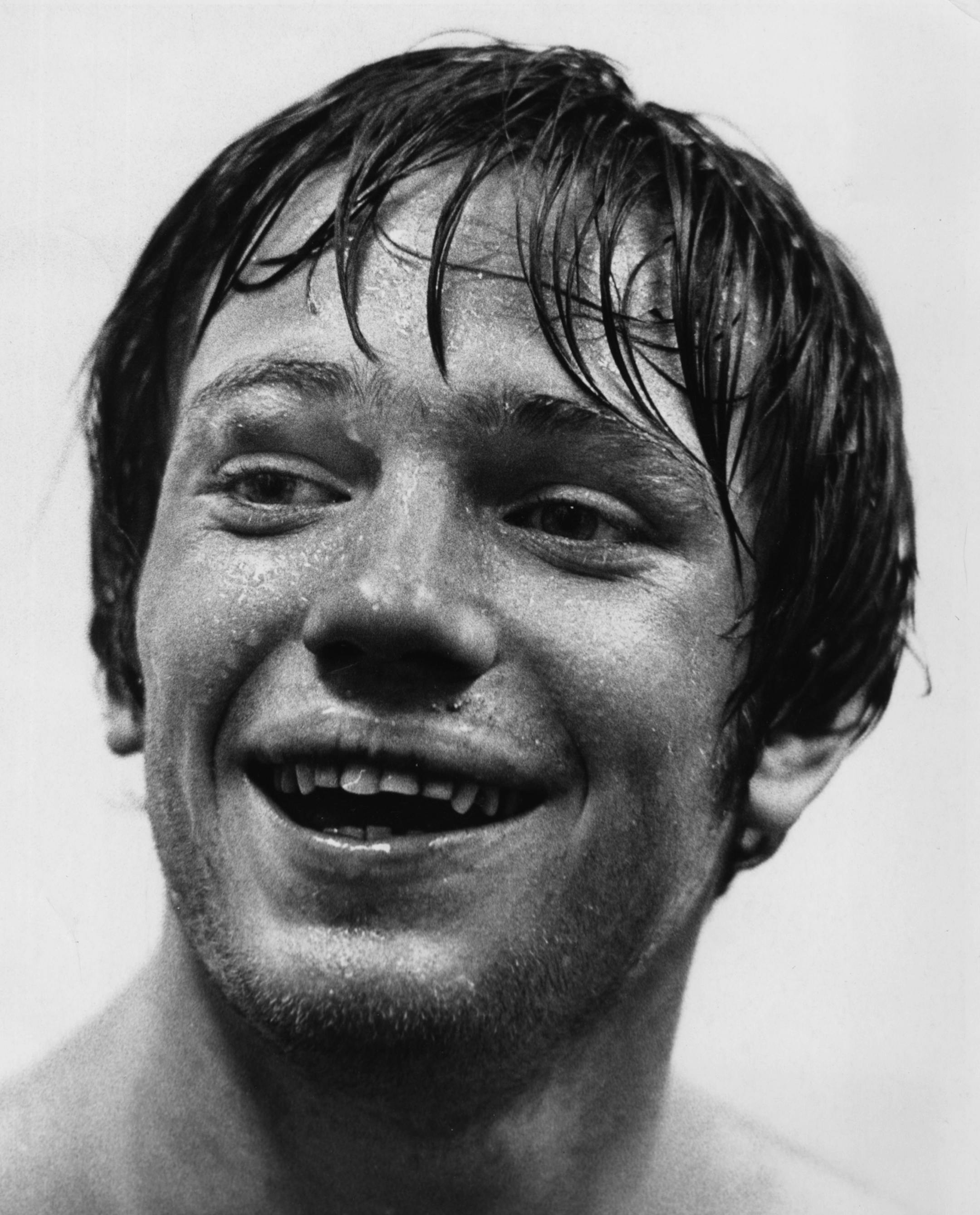 Pat O"Connor after winning a unanimous decision from Larry Buck in their 10 round 1972 fight.