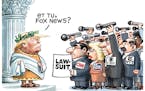Sack cartoon: Trump's news coverage