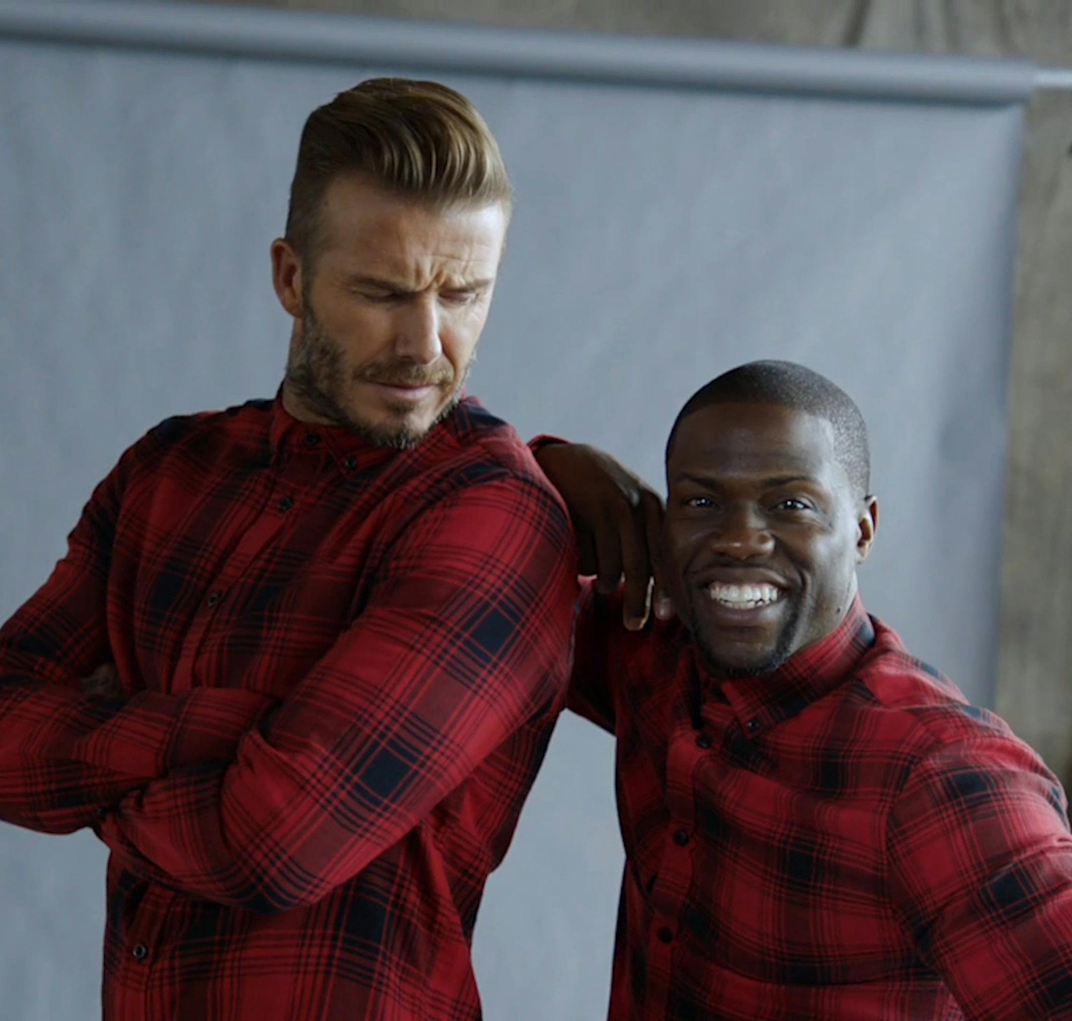 David Beckham and Kevin Hart in an “advert” for H&M.