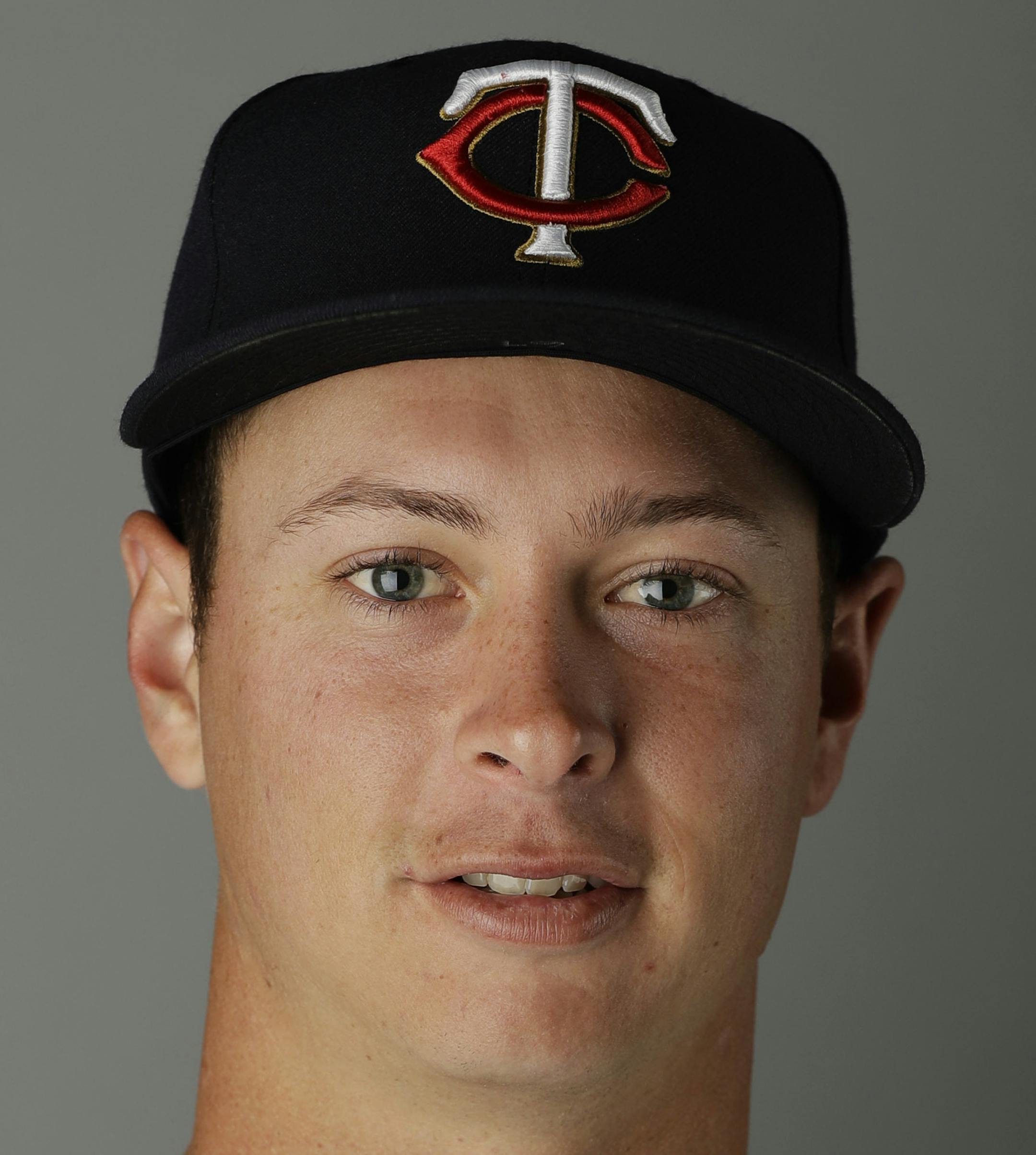 This is a 2017 photo of Stephen Gonsalves of the Minnesota Twins baseball team. This image reflects the 2017 active roster as of Thursday, Feb. 23, 2017 when this image was taken. (AP Photo/David Goldman) ORG XMIT: FLDG101