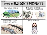 Sack cartoon: Property of the U.S. government