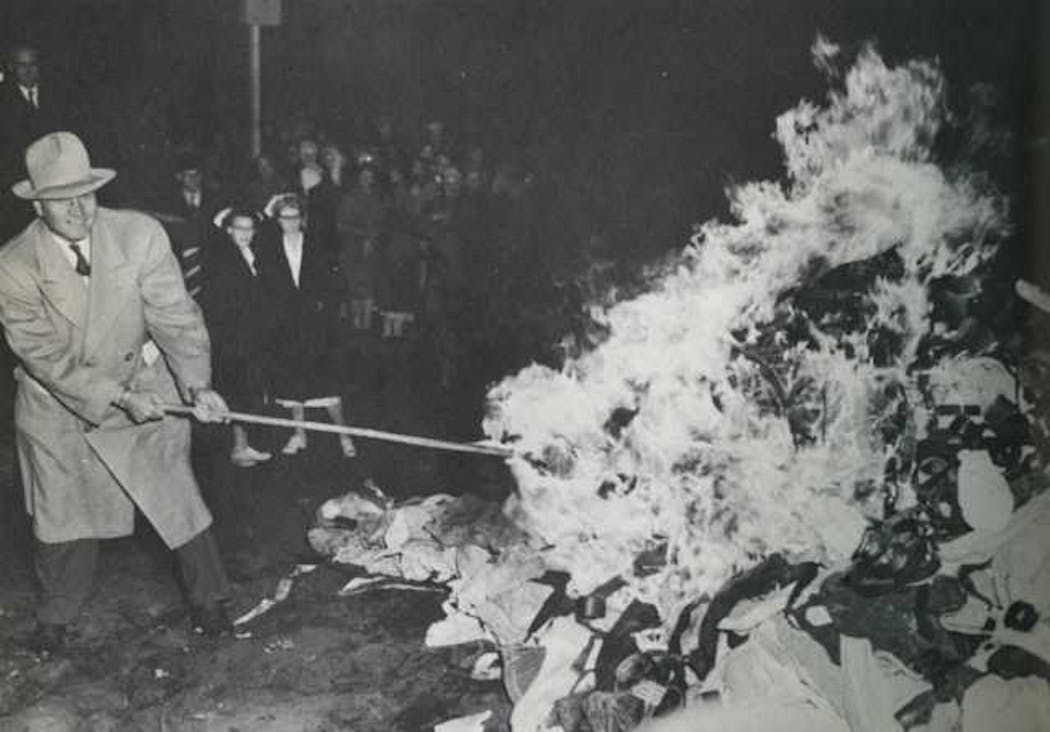 Gov. Luther Youngdahl set fire to restraints at the Anoka State Hospital in 1949.
