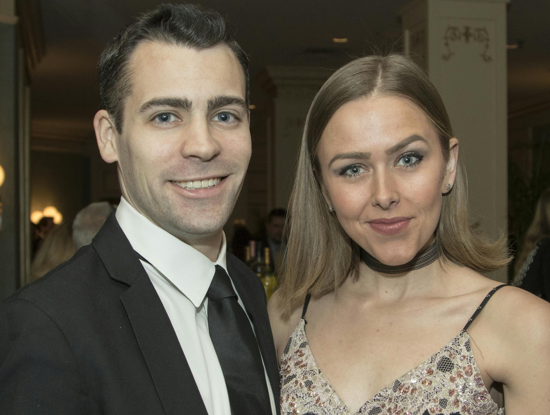 John Zwanziger, emcee Kate Raddatz of WCCO.