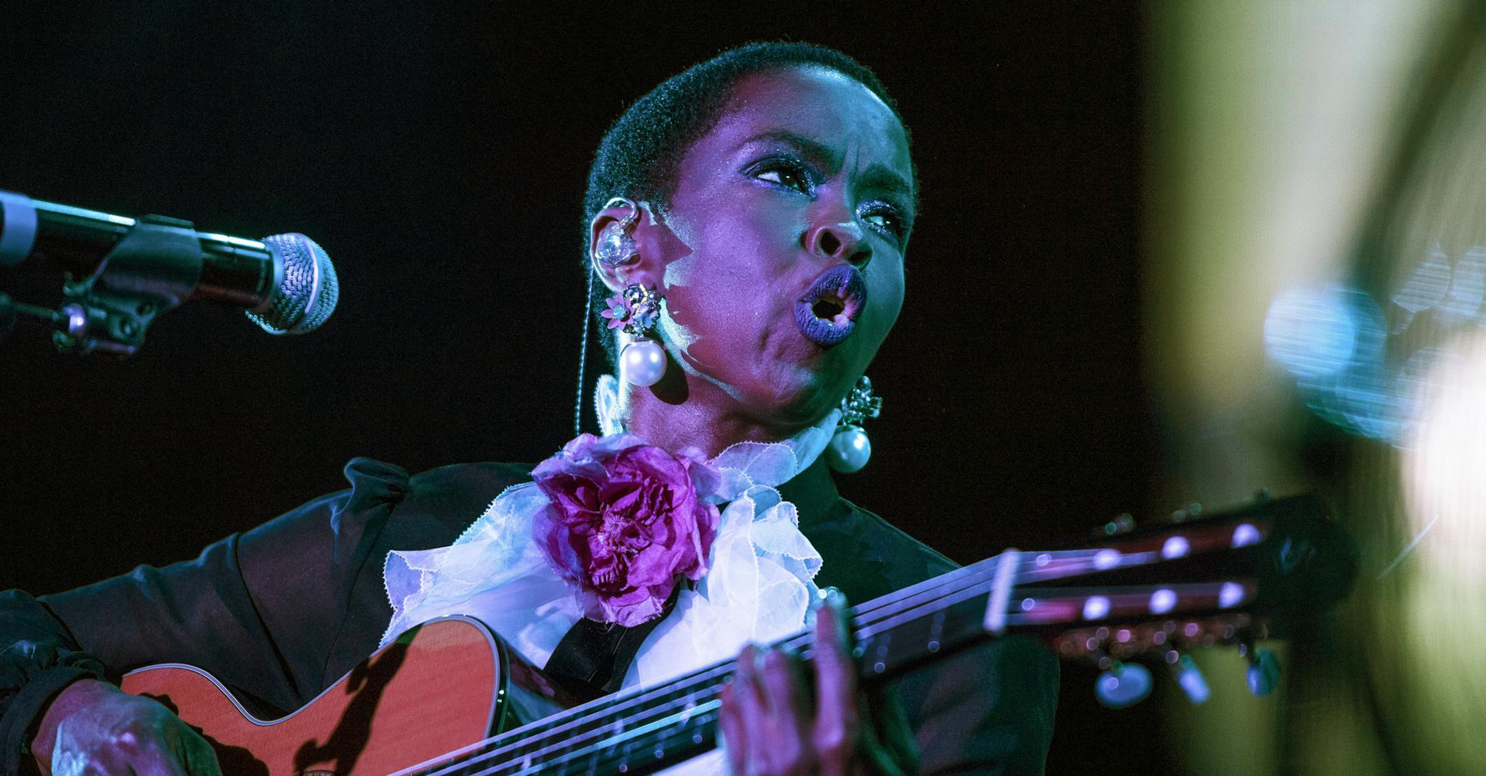 U.S. singer Lauryn Hill performs at the Stockholm Music and Arts festival on the islet of Skeppsholmen in central Stockholm, Sweden, Friday July 29, 2016. (Vilhelm Stokstad / TT via AP)