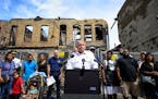 Minneapolis Fire Chief John Fruetel asked for the public's help in solving this fire.