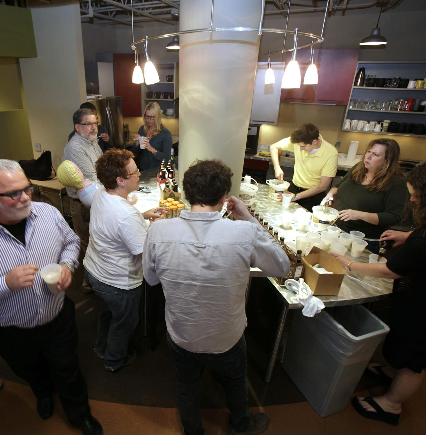 Before Memorial Day weekend, JT Mega Food Marketing at 4020 Minnetonka Blvd in Minneapolis had root beer floats on May 24, 2013. ] JOELKOYAMA&#x201a;&#xc4;&#xa2;joel koyama@startribune.com A look at what makes the small-sized top workplaces tick. Like other small companies at the top of the Top Workplaces list, JT Mega Food Marketing, an independent ad agency founded in 1976 and focused on the food industry, strives to offer a family-like, transparent culture in which employees have decision-mak