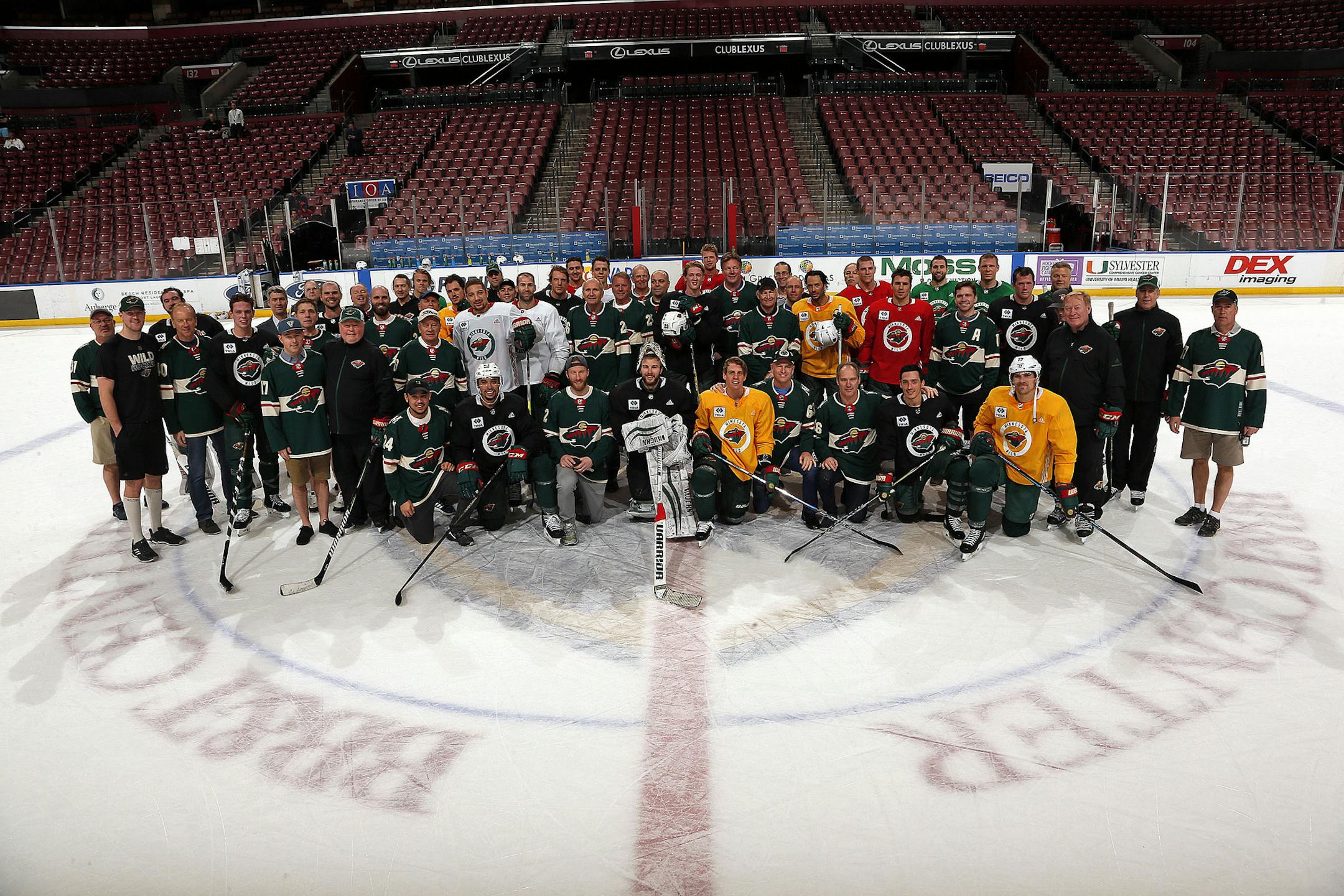 SUNRISE, FL - DECEMBER 21: Minnesota Wild Fathers and Sons at the BB&T Center on December 21 2017 in Sunrise, Florida. (Photo by © Eliot J. Schechter)