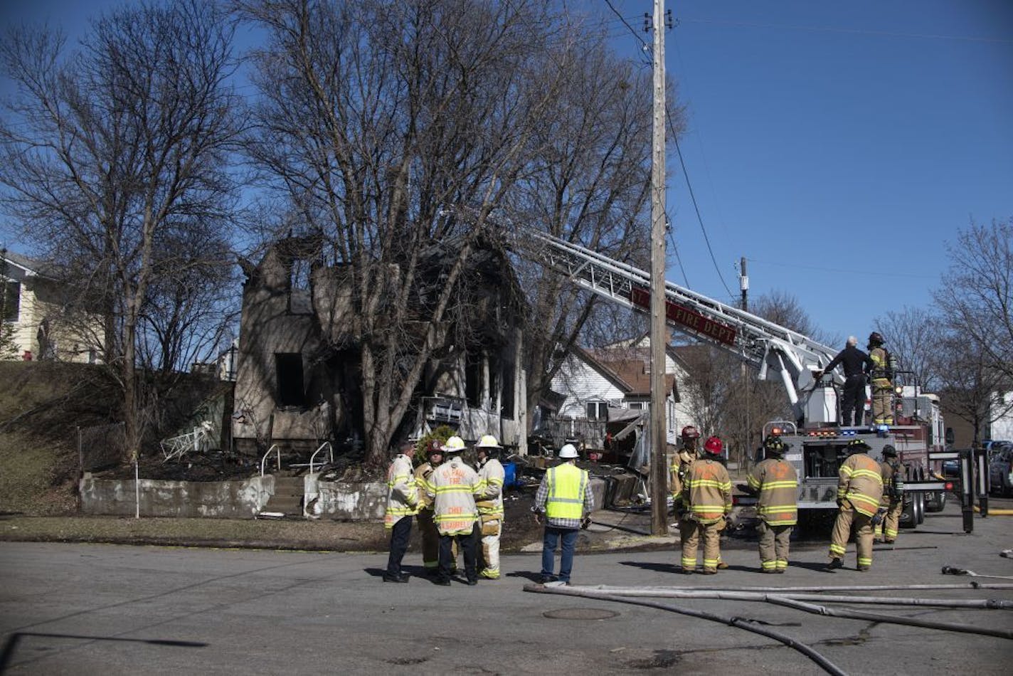 A house exploded on the 600 block of Hall Avenue in St. Paul on Saturday afternoon.