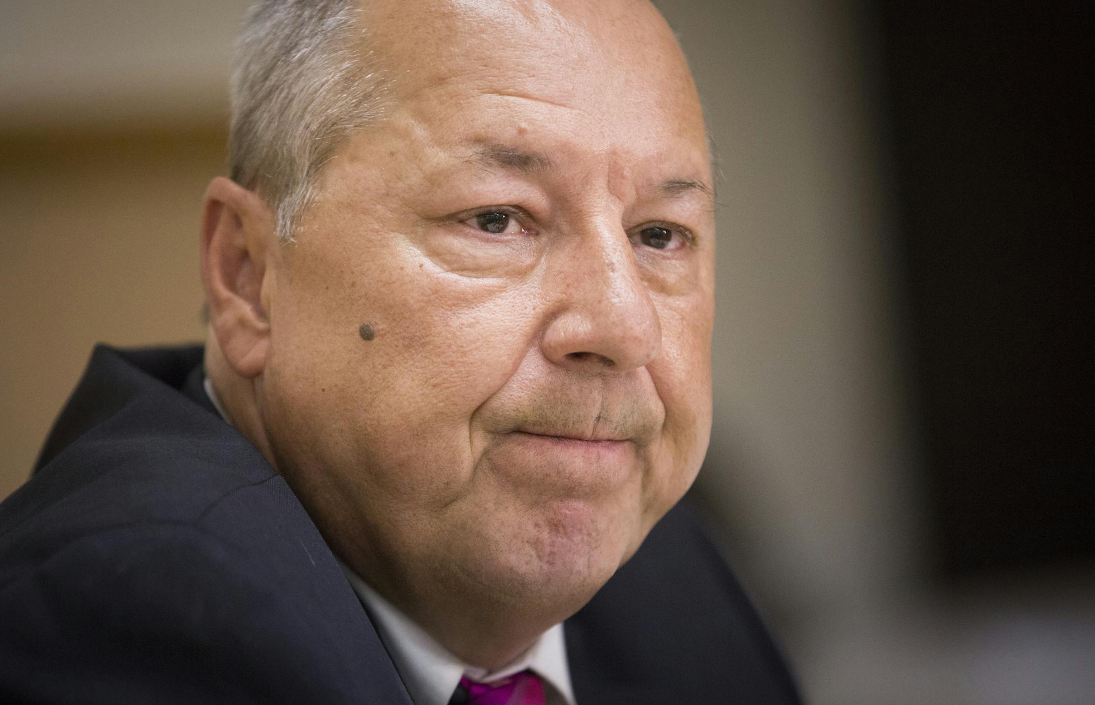 Andriy Karkoc spoke to the media in defense of his father Michael Karkoc who was accused in an AP investigation of being a commander in an SS-led unit during World War II. Photographed on Friday, July 29, 2015 in at St. Michael's Church in Minneapolis, Minn. ] RENEE JONES SCHNEIDER ï reneejones@startribune.com