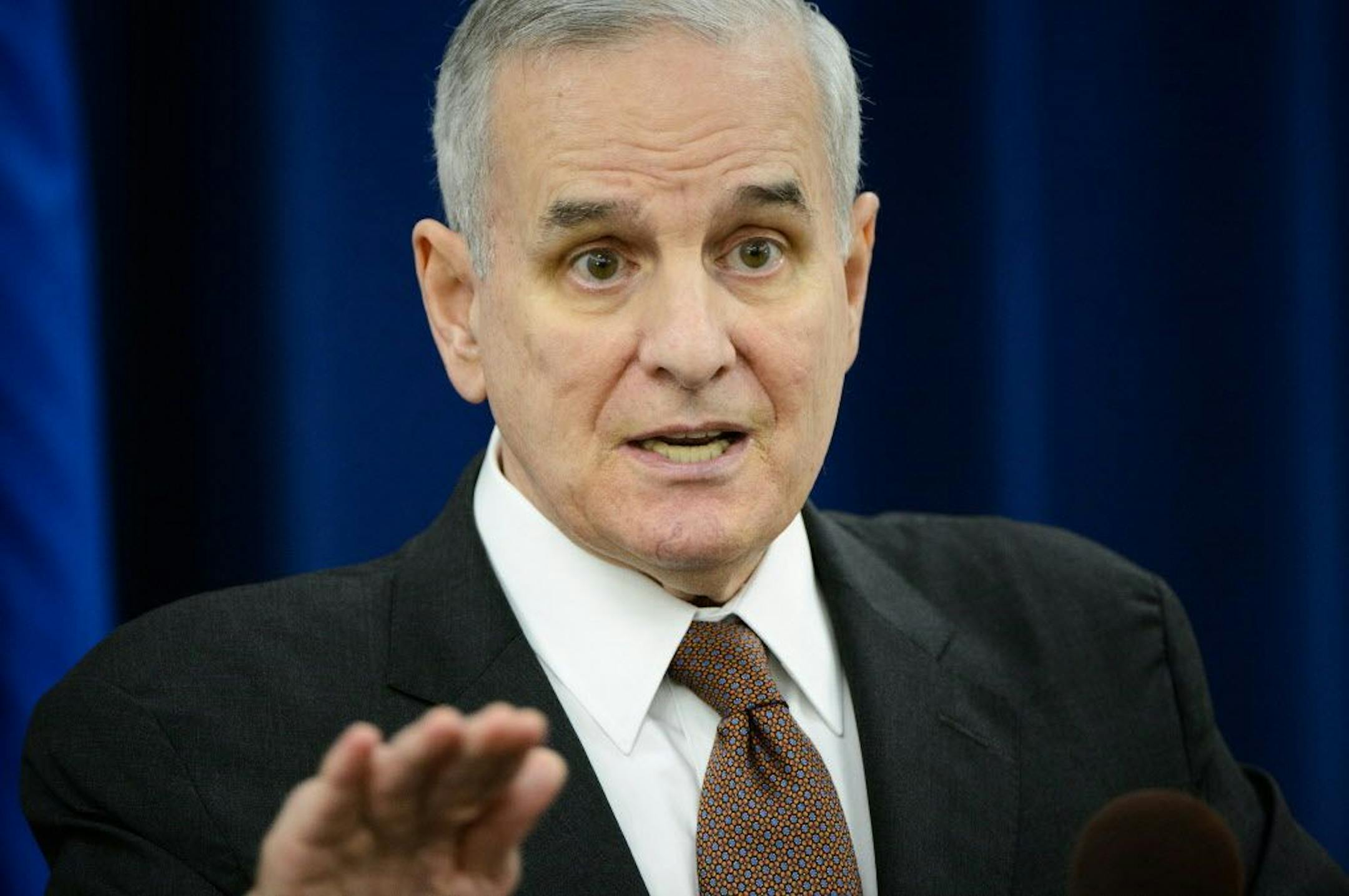 Gov. Mark Dayton, along with Lt. Governor Tina Smith and MMB Commissioner Myron Frans, released his spending priorities for the legislative session in his supplemental budget.
