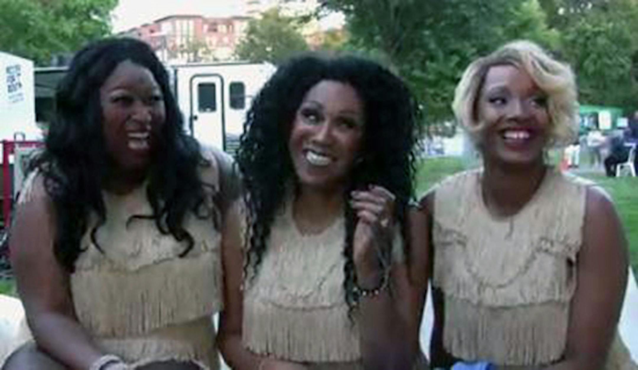 From left, Issa Pointer, Ruth Pointer and Sadako Pointer at Twin Cities Pride 2016.