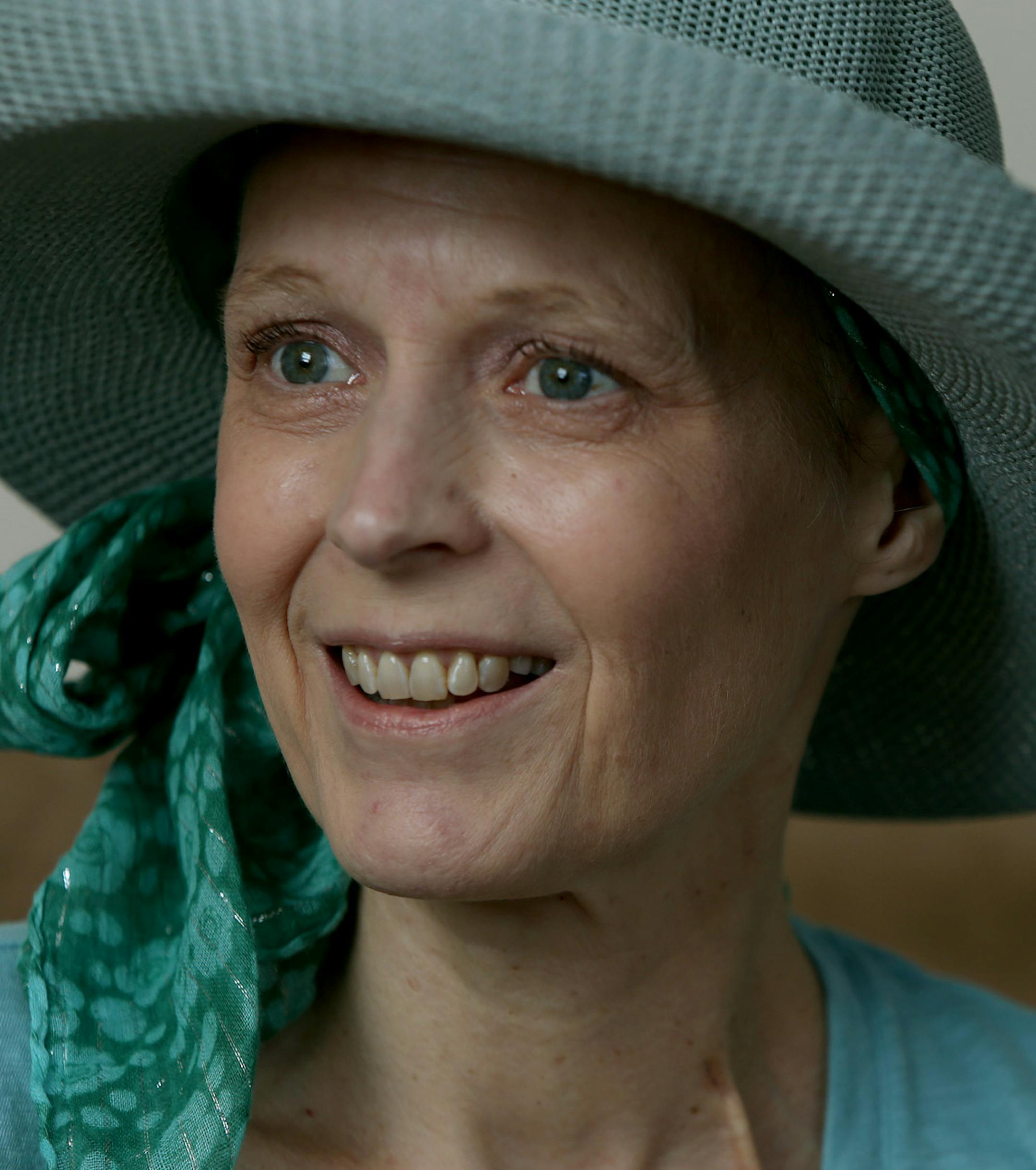 Elinor Scott ran the Boston Marathon last year and was among those unable to finish because of the bombing. She was invited back this year but is unable to run the marathon because she has late-stage pancreatic cancer. Marathon officials have granted her request to walk the last mile. ] (ELIZABETH FLORES/STAR TRIBUNE) ELIZABETH FLORES • eflores@startribune.com