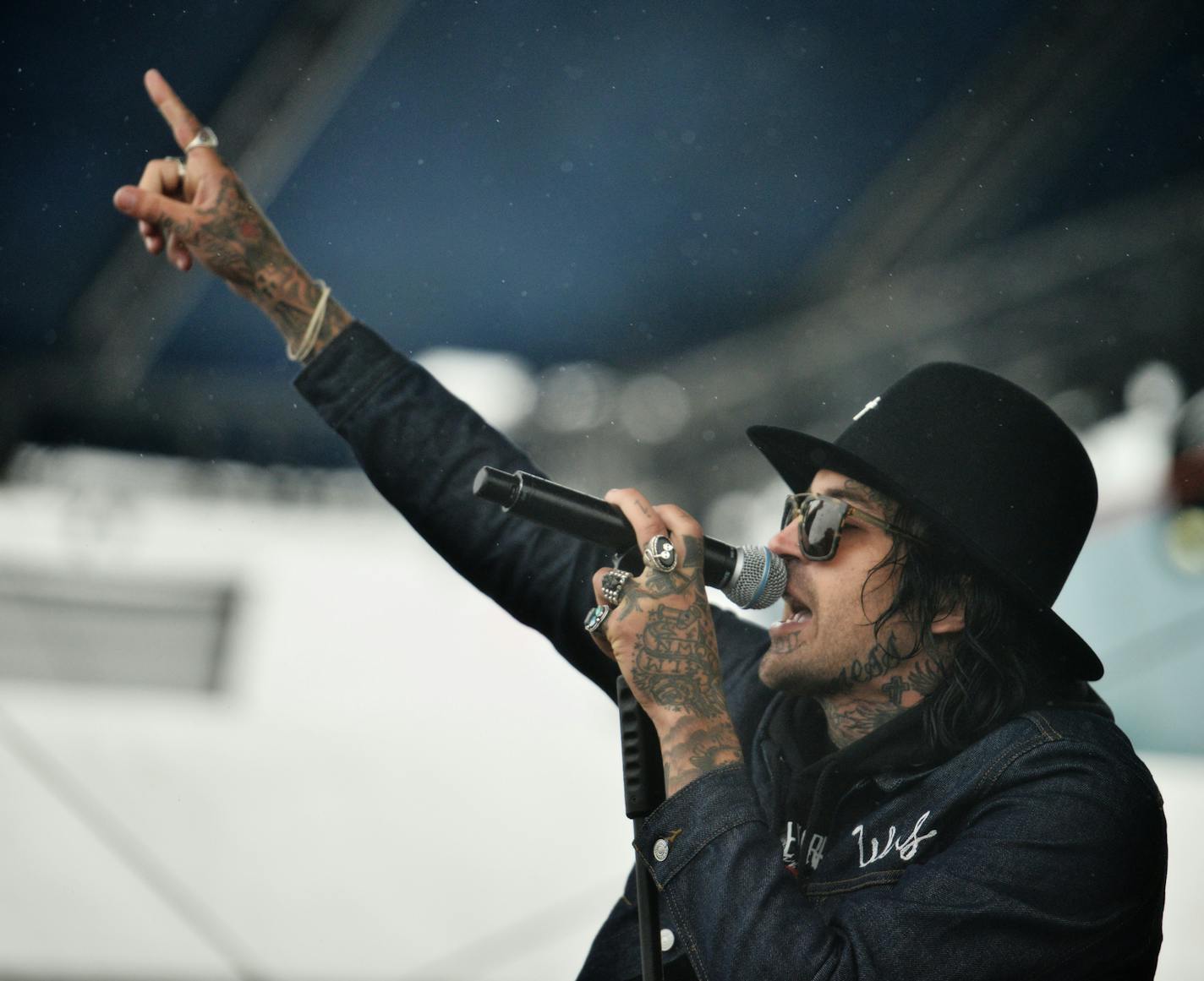 Yelawolf performs at Soundset. ] Mark Vancleave - mark.vancleave@startribune.com * The eighth annual Soundset music festival played out amid rain showers Sunday, May 24, 2015 at Canterbury Park in Shakopee, Minn.