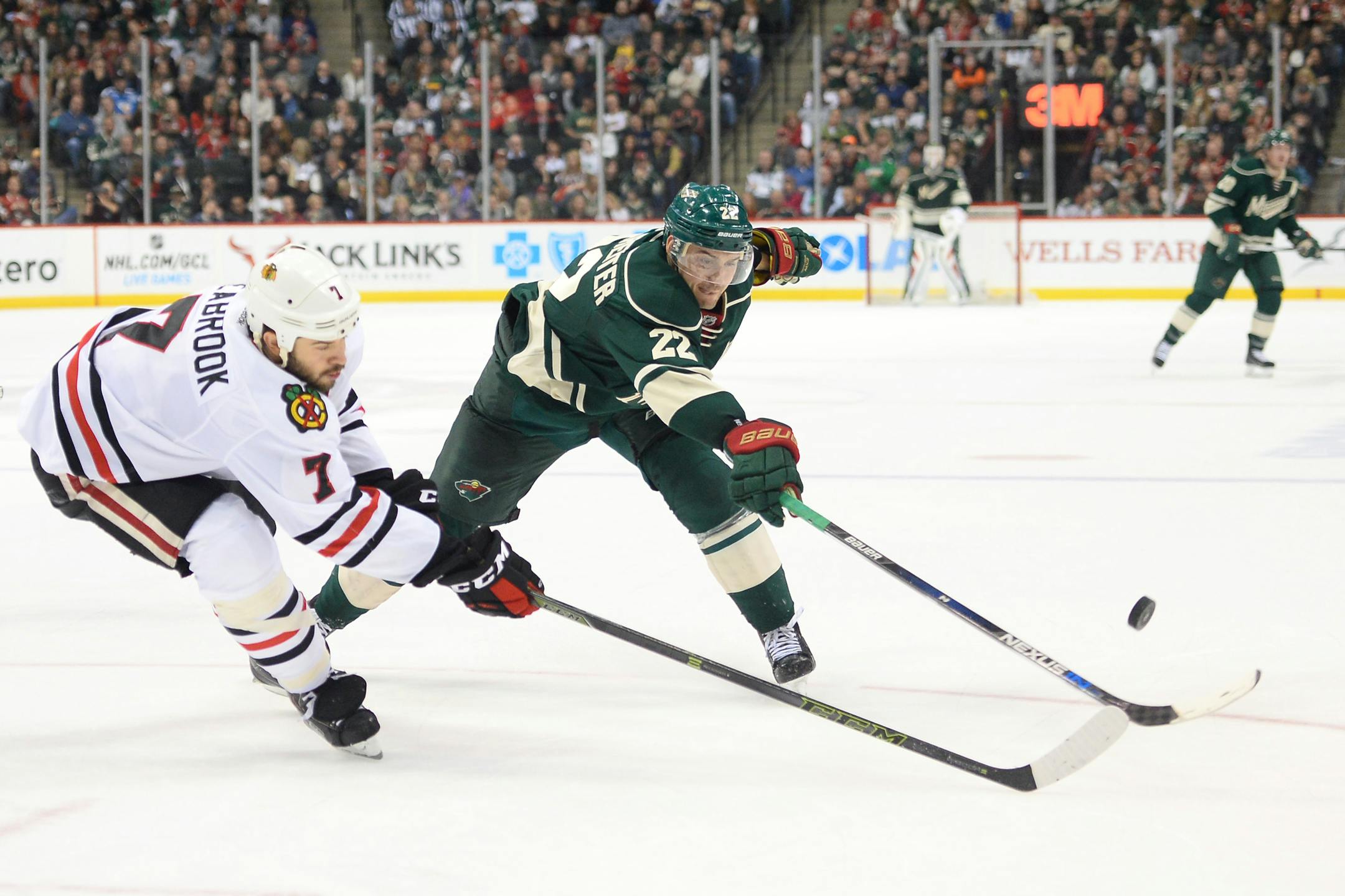 Minnesota Wild right wing Nino Niederreiter (22).