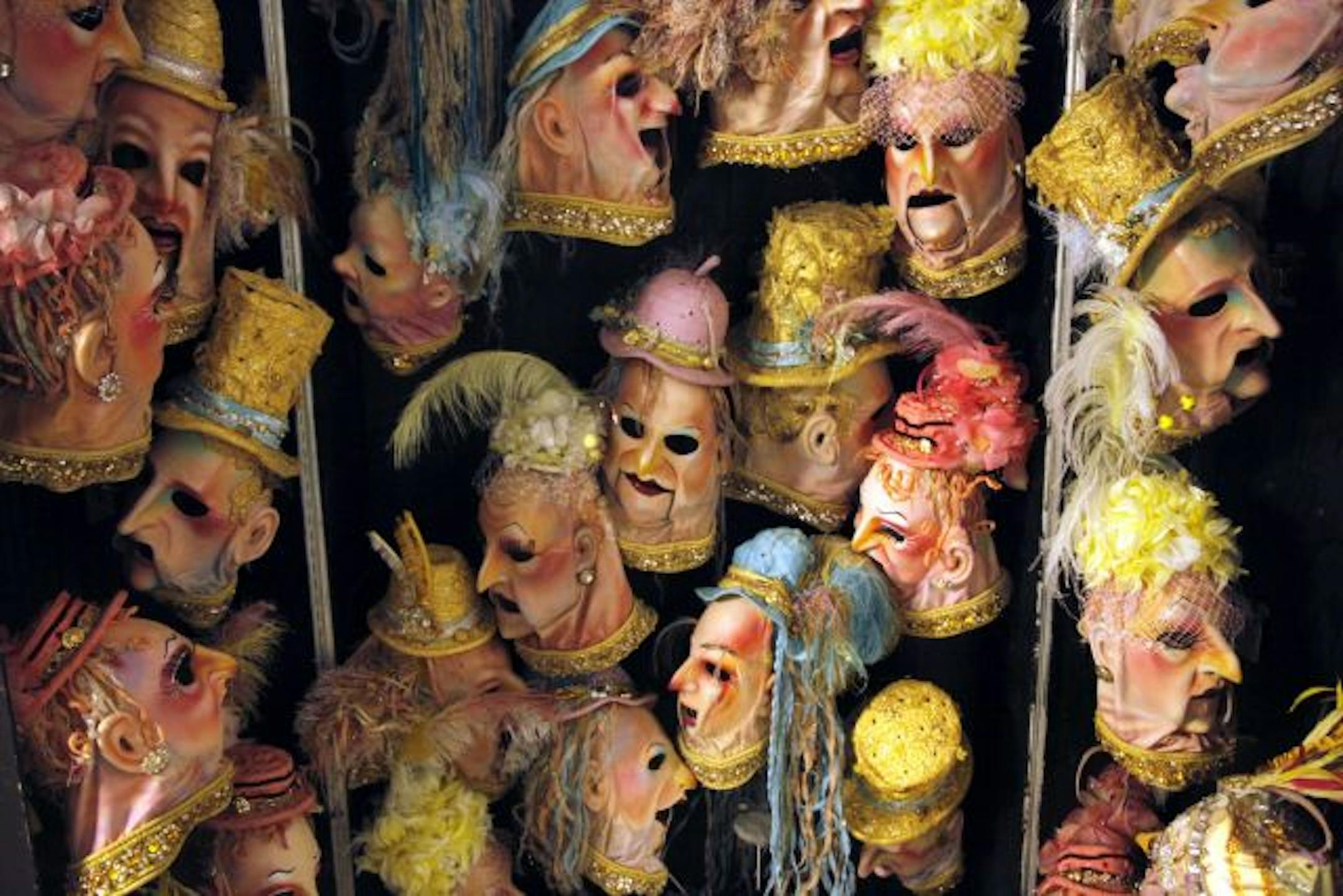 The masks were at the ready Wednesday as Cirque du Soleil took over Target Center for performances of "Alegria."