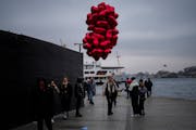Love is all around, as demonstrated by these Turkish balloons.