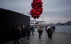 Love is all around, as demonstrated by these Turkish balloons.