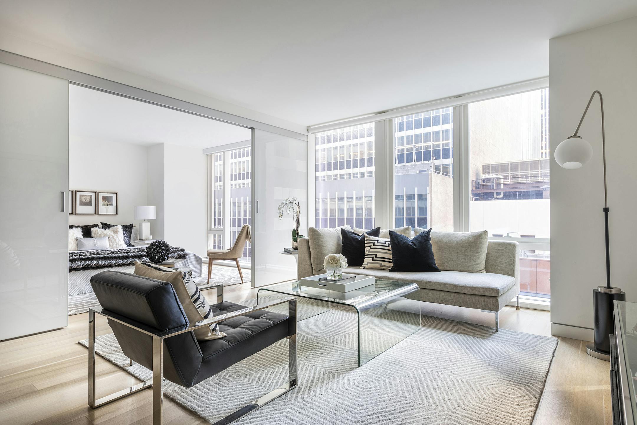 A studio space is made cohesive through color mapping. (Design Recipes)