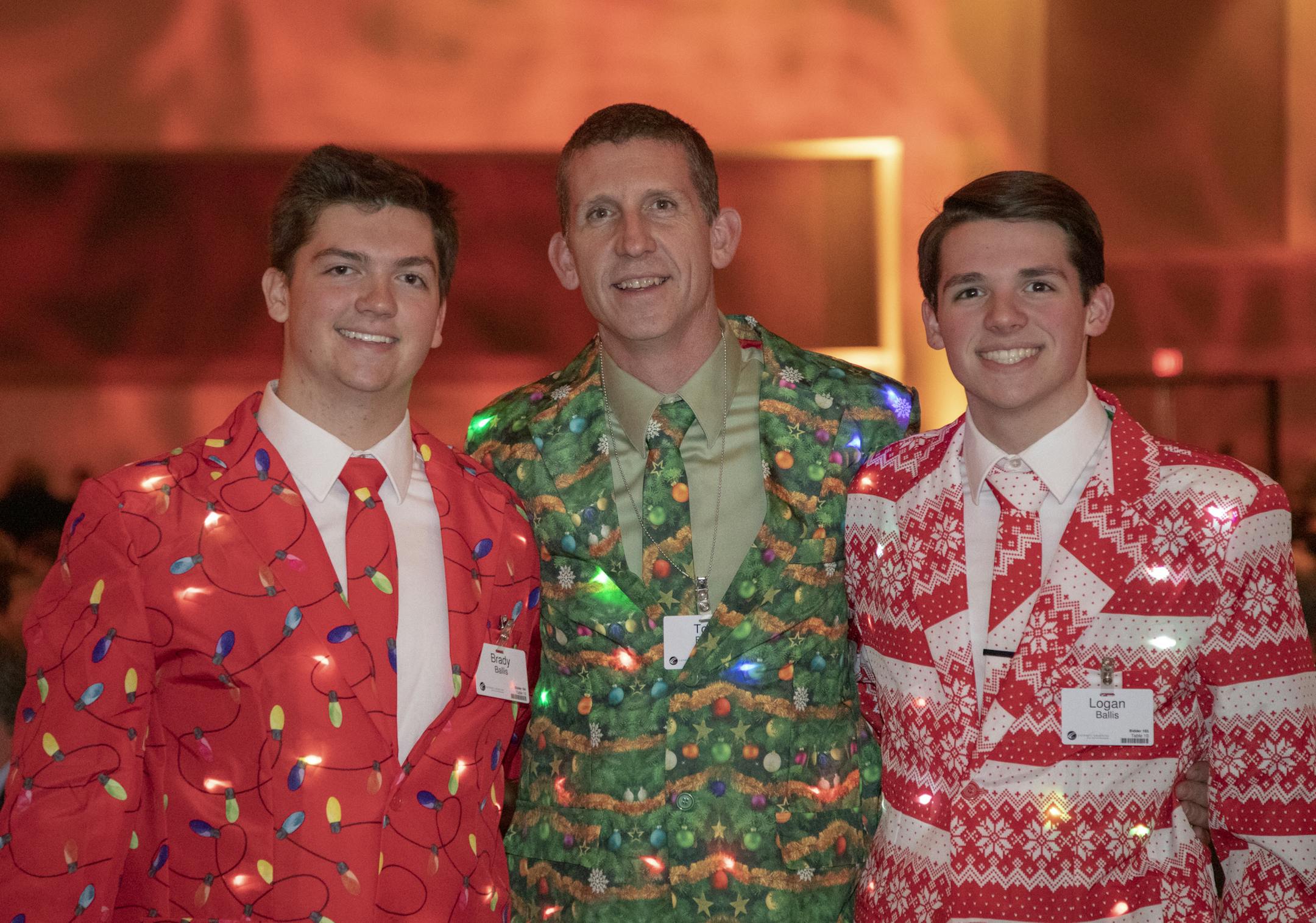 Brady, Tom and Logan Ballis.
