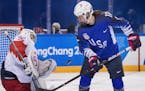 Kelly Pannek kept her eyes on the puck during a game in the Pyeongchang Olympics last winter.