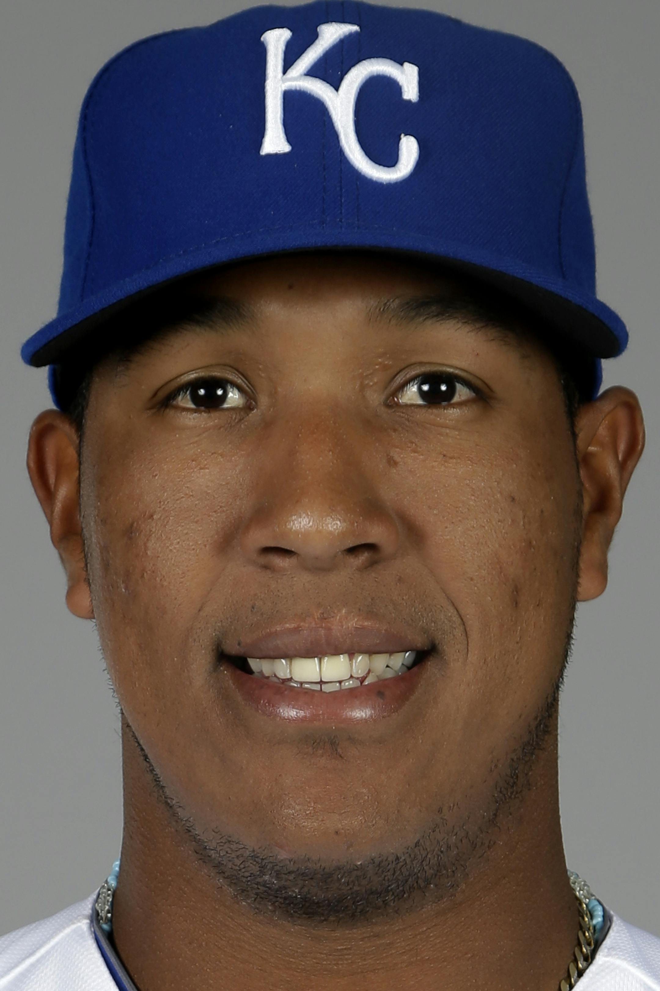 This is a 2014 photo of Salvador Perez of the Kansas City Royals baseball team. This image reflects the Royals active roster as of Monday, Feb. 24, 2014, when this image was taken. (AP Photo/Tony Gutierrez) ORG XMIT: AZTG162