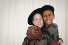 Lola Ronning, 14, and De’Anthony Jackson, 12, play lead characters in Children’s Theatre Company’s “Something Happened in Our Town.” The pla