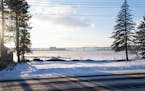 A plot of land that has been purchased and cleared by the Cargill family is seen Thursday, Jan. 11, 2024, on Park Point in Duluth, Minn. ]