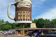 The Drive In is easy to find, just look for the gigantic rotating mug of root beer.