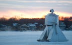 Credit: Art Shanty Projects
From 2012, Robot Reprise on White Bear Lake, home to the annual Art Shanty Project.