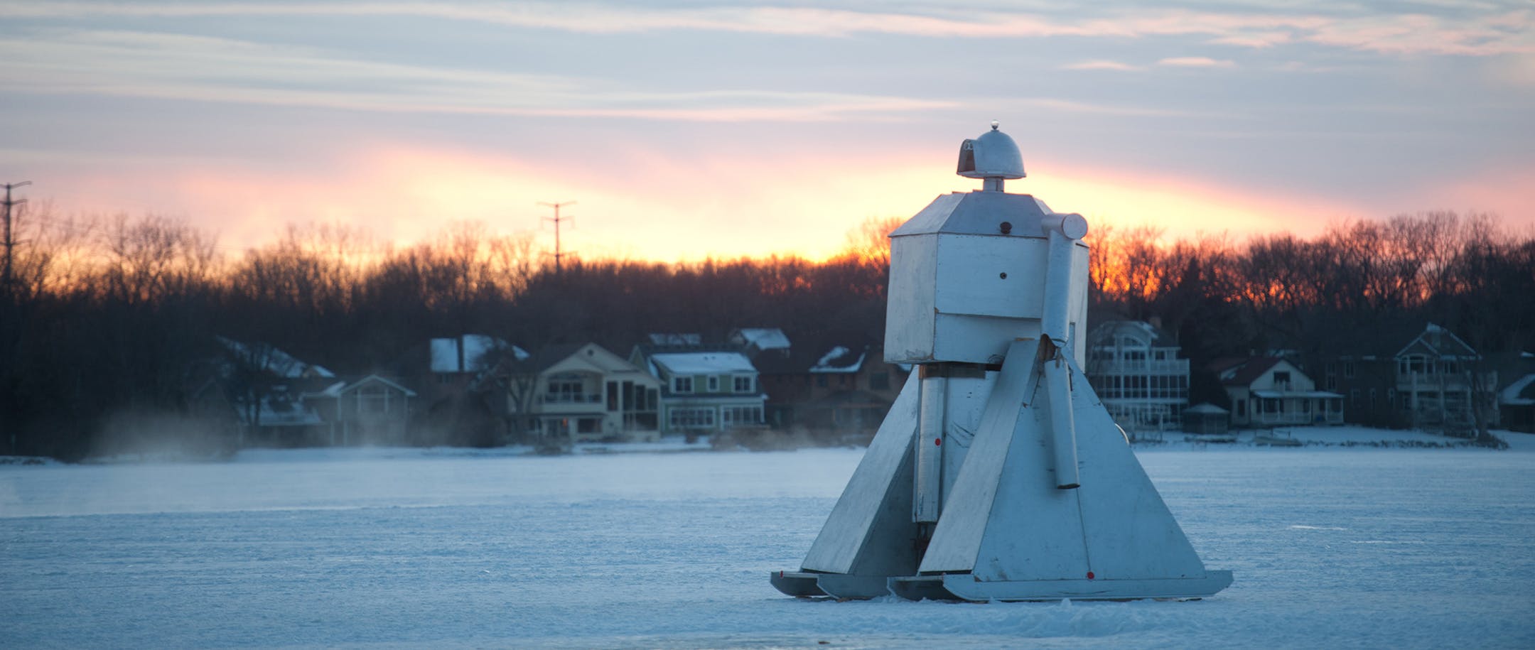 Credit: Art Shanty Projects
From 2012, Robot Reprise on White Bear Lake, home to the annual Art Shanty Project.