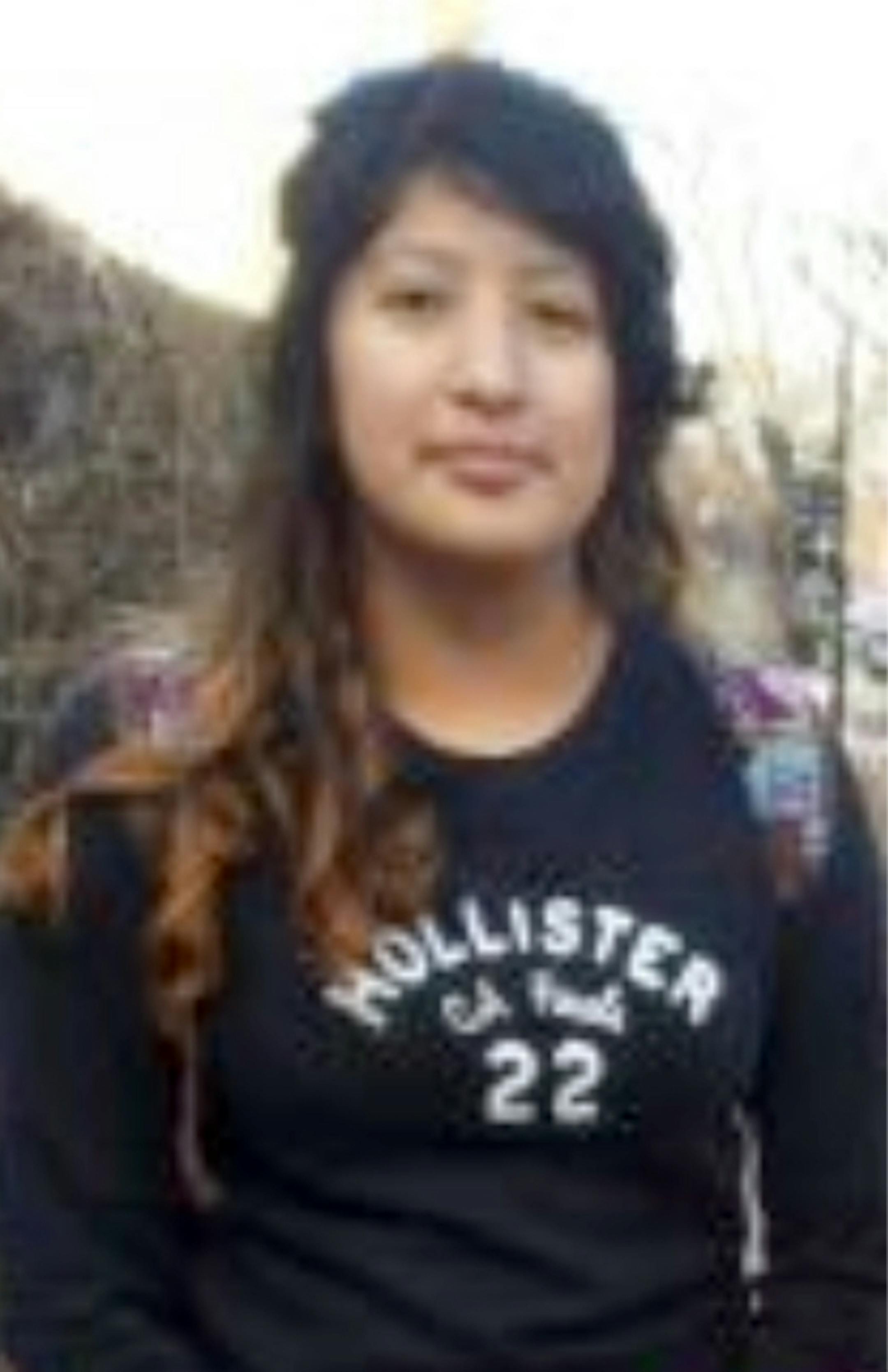 The child, Sarahi Ruiz (date of birth 6-1-1998) is described as a Hispanic female, 130 pounds, 5'1" tall. She has black medium length hair with blonde tips and brown eyes.
