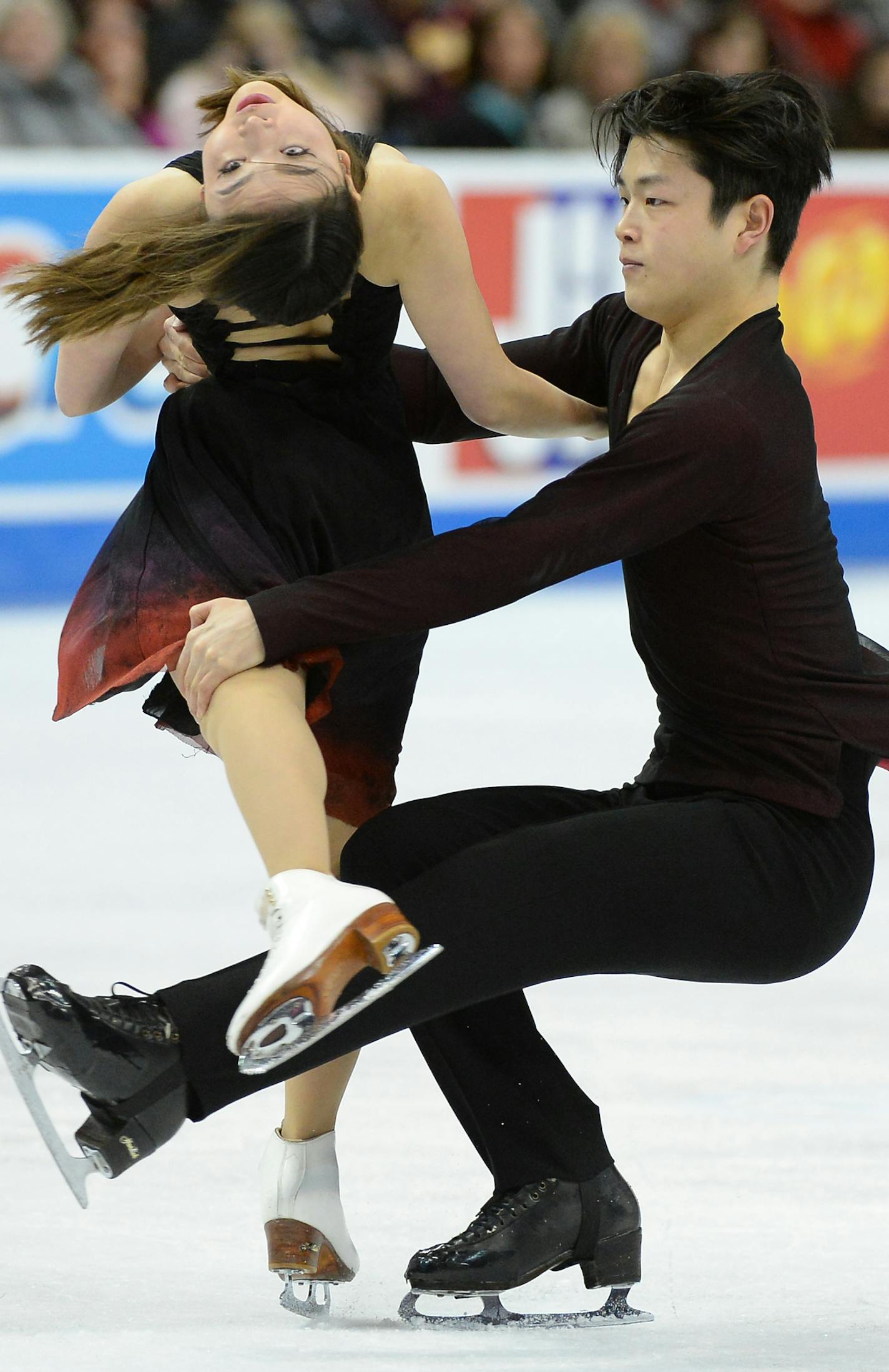 Maia Shibutani and Alex Shibutani performed in the Championship Free Dance program Saturday night with a score of 115.47. The Shibutanis won the overall dance championship with an overall score of 190.14. ] (AARON LAVINSKY/STAR TRIBUNE) aaron.lavinsky@startribune.com The Championship Free Dance Program of the 2016 Prudential U.S. Figure Skating Championships was held at Xcel Energy Center on Saturday, Jan. 23, 2016 in St. Paul, Minn.