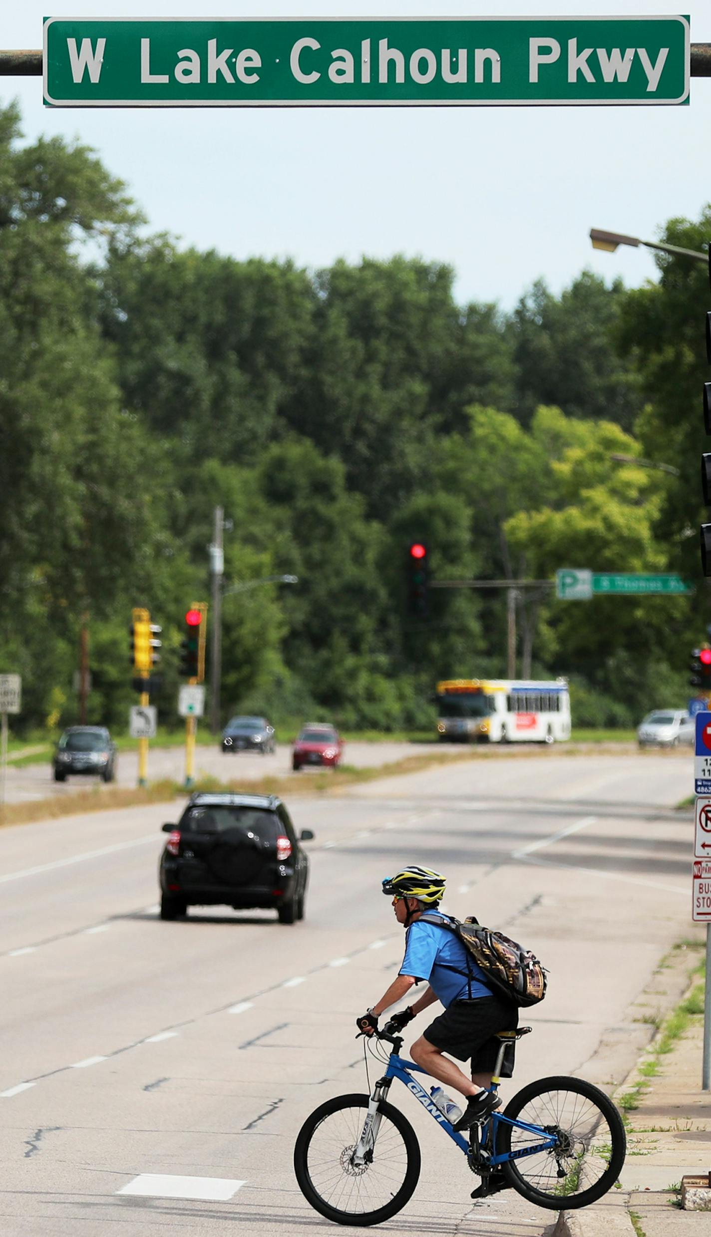 Lake Calhoun Parkway signs days could be numbered as the Minneapolis Park and Recreation Board on Wednesday evening is expected to vote on renaming the parkways and roads surrounding Bde Maka Ska with the Dakota name Wednesday, Aug. 21, 2019, in Minneapolis, MN.] DAVID JOLES &#x2022; david.joles@startribune.com The Minneapolis Park and Recreation Board on Wednesday evening is expected to vote on renaming the parkways and roads surrounding Bde Maka Ska, taking out "Calhoun" and replacing it with