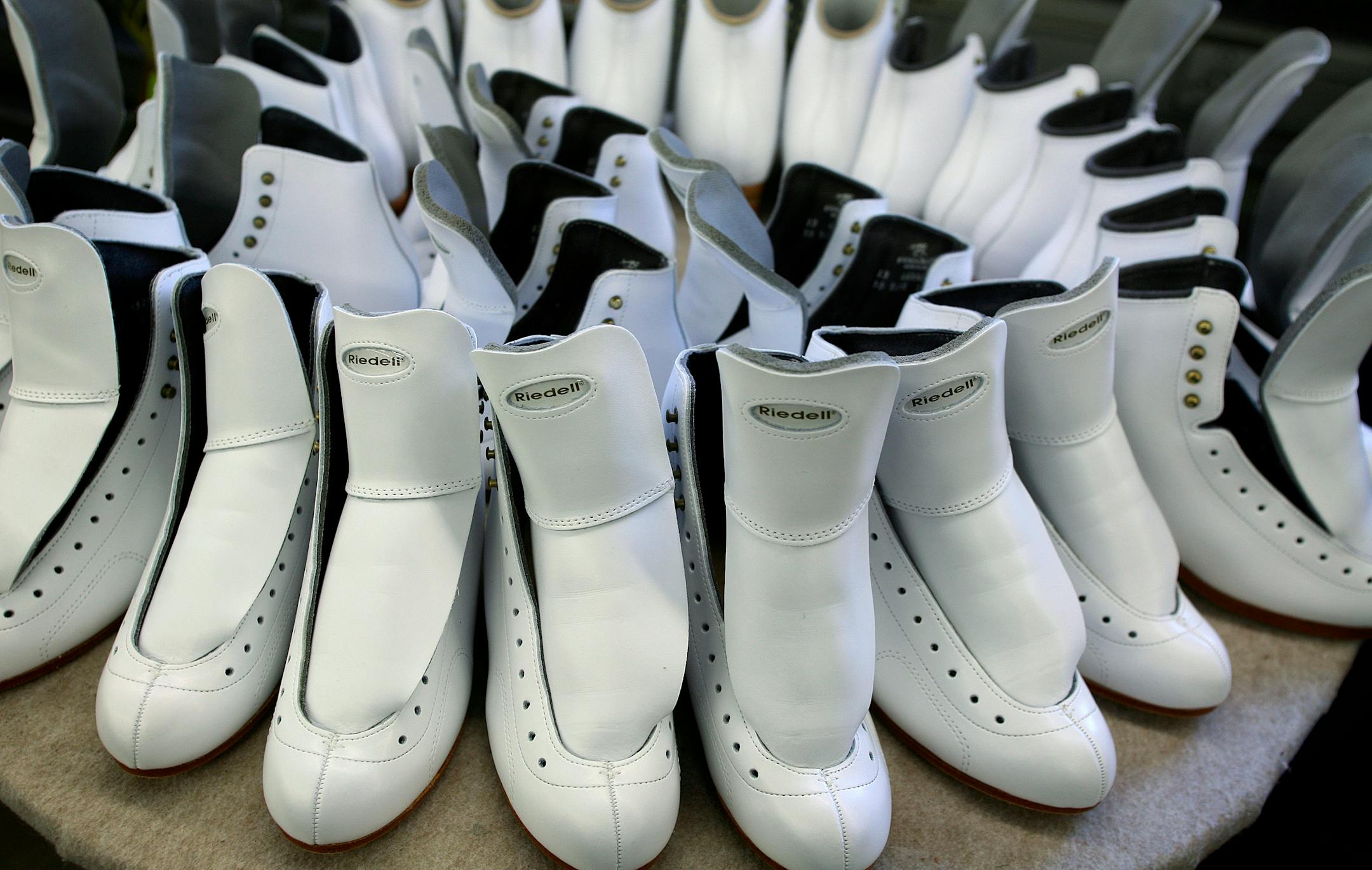 Skate boots made at the Riedell Skate Company in Red Wing.