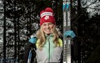 Olympic cross country gold medalist Jessie Diggins is photographed at her home Afton, Minn., in this file photo.