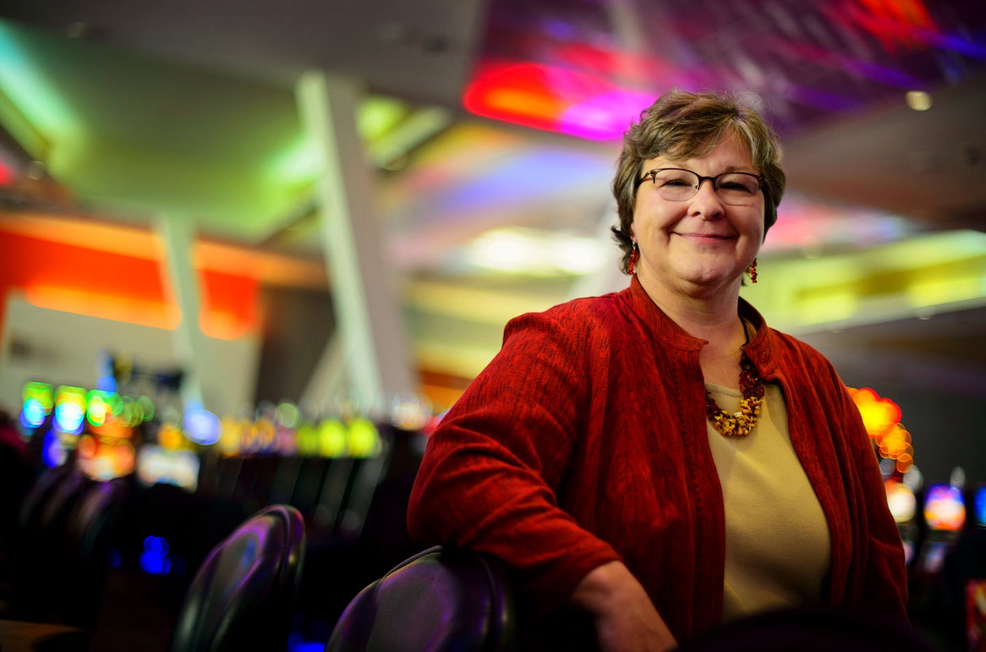 Karen Diver, chairwoman of the Fond du Lac Band of Lake Superior Chippewa in the Black Bear Casino which is owned and operated by the tribe.