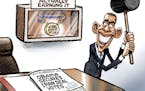 Sack cartoon: Obama's Peace Prize