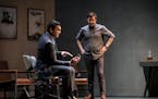 Ricardo Chavira (Peter Stockmann) and Billy Carter (Tom Stockmann) in the "An Enemy of the People."