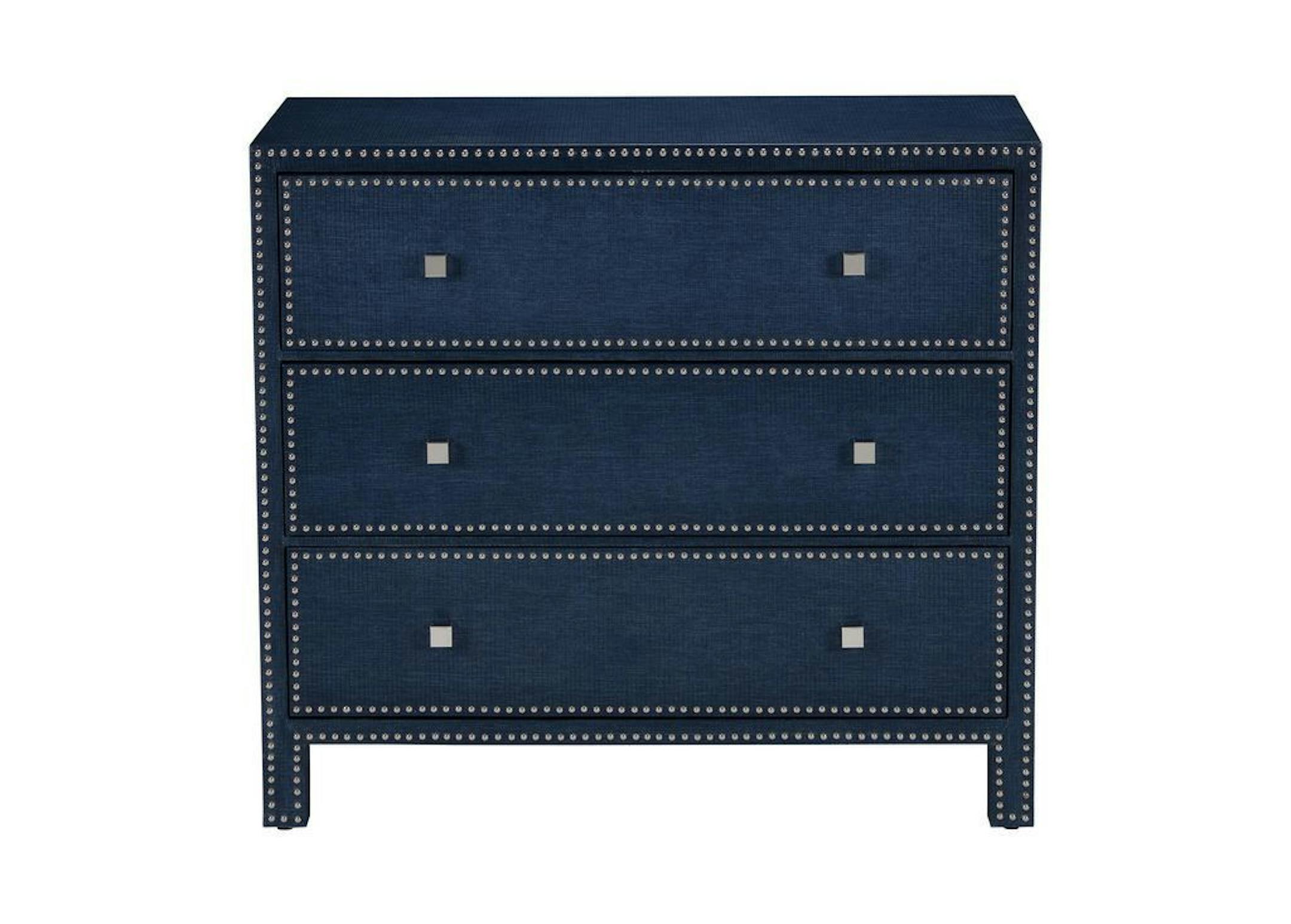 Ethan Allen's McLevin chest in blue.