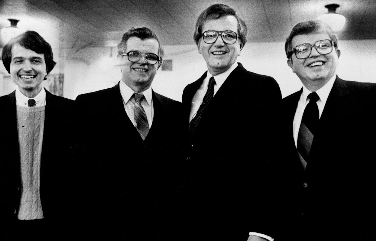 January 4, 1983 The Perpich brothers - Joe, Tony, Rudy and George - posed for a portrait. January 3, 1983 Darlene Pfister, Minneapolis Star Tribune