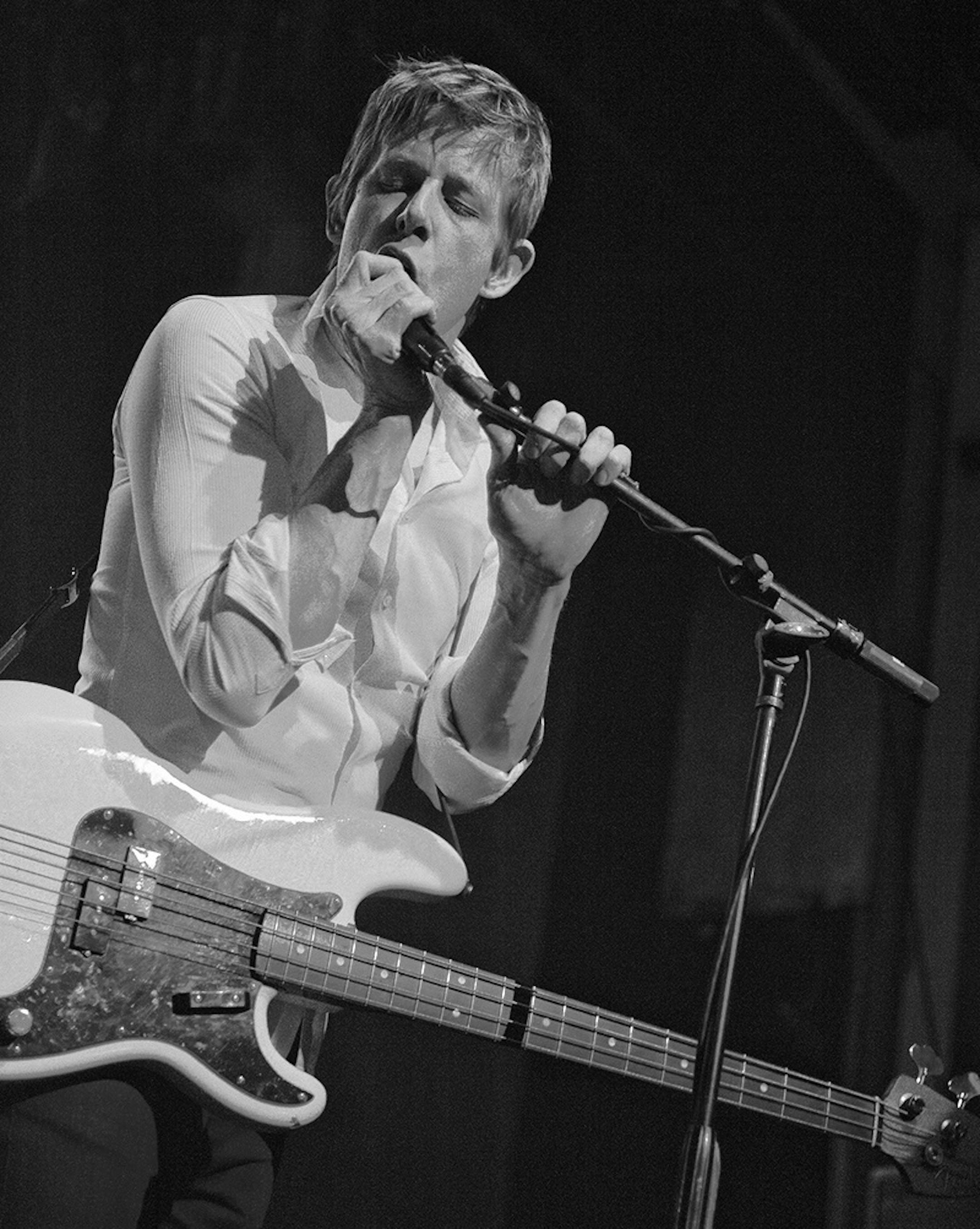 Britt Daniel performs with Divine Fits at the Varsity Theater on April 4, 2013. Photo by Leslie Plesser.