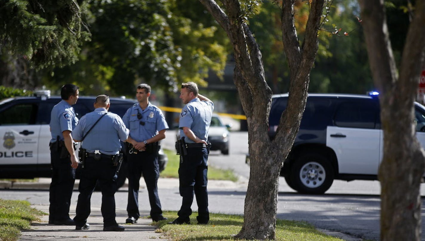 The area around a fatal shooting in northeast Minneapolis was sealed of by police well into the morning Sunday.