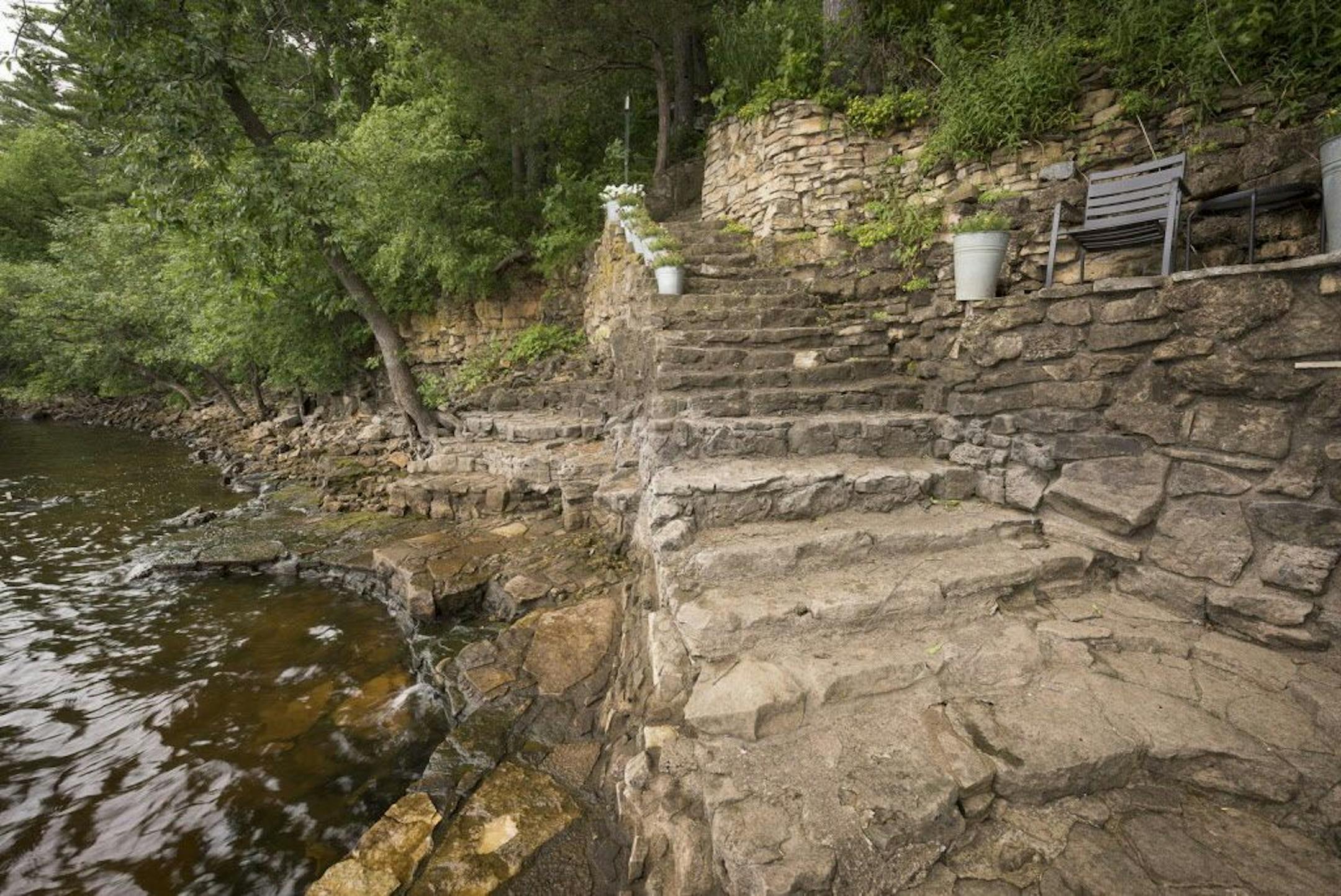The property has 300 feet of river frontage.