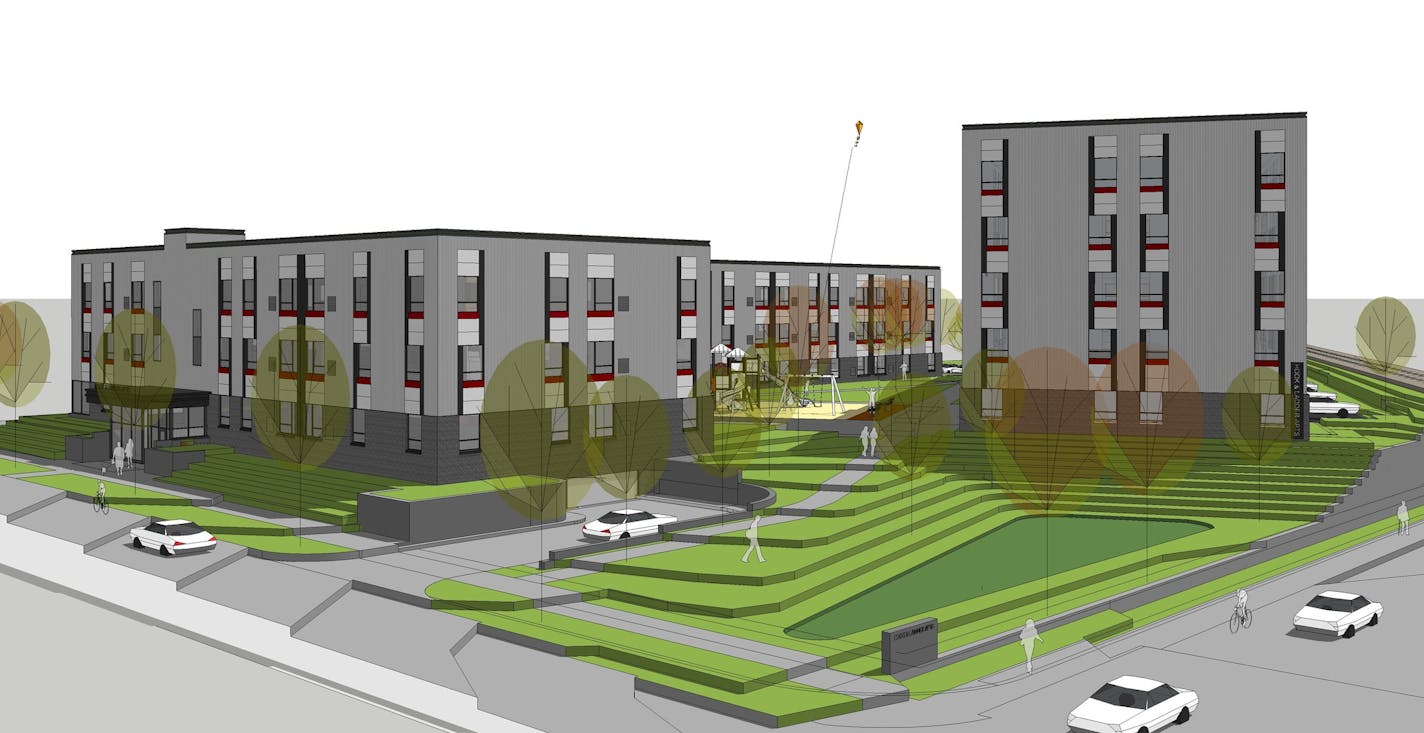 The Hook & Ladder Apartments in the Holland neighborhood in Northeast Minneapolis will become a working demonstration project that will help compare the energy costs of nearly identical structures built to two different standards.