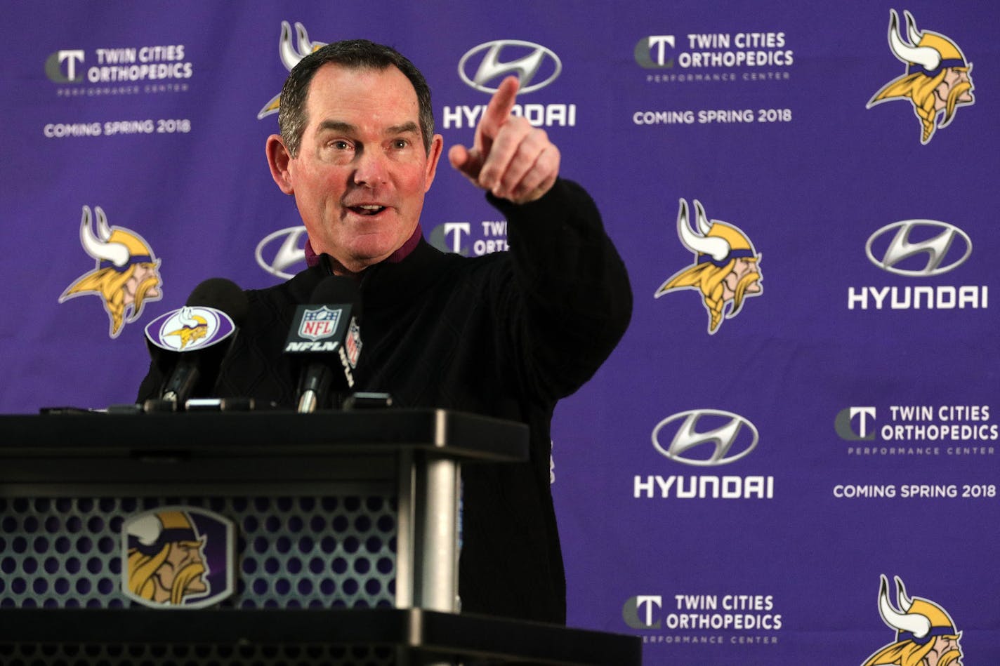 Minnesota Vikings head Mike Zimmer