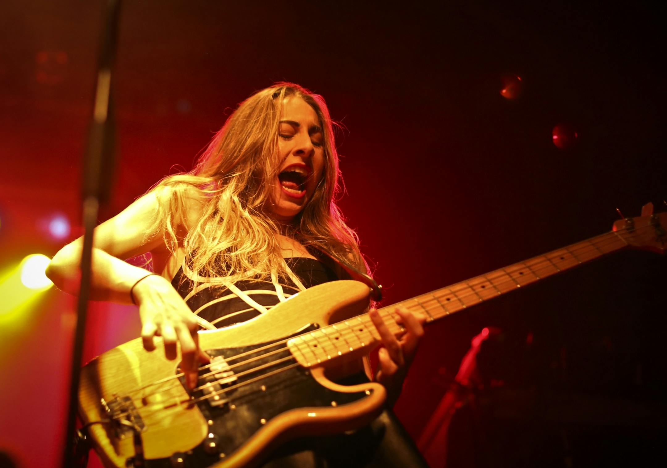 Este Haim performed on Monday, May 19, 2014, at First Avenue in Minneapolis, Minn.